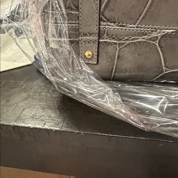 Dooney & Bourke Crocodile Embossed Shoulder Bag in Gray - Picture 12 of 13